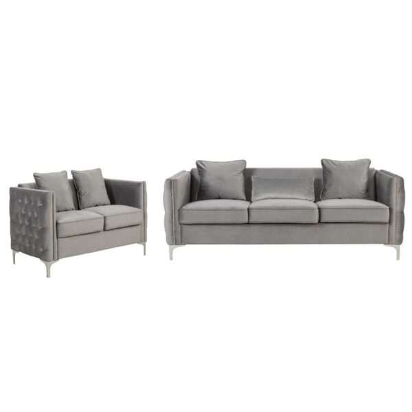 Bayberry - Sofa Loveseat Living Room Set - Gray