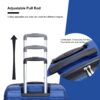3 Piece Luggage Sets Pc Lightweight & Durable Expandable Suitcase With Two Hooks, Spinner Wheels, Tsa Lock, (21/25/29) - Dark Blue - Image 8
