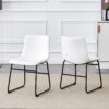 (Set of 4) Classic Chairs, A Stylish Seat Perfect For Modern Minimalist And Industrial Style Environments - White - Image 6