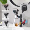 Modern Brass Bathroom Sink Faucet With Spray Function, Temperature Display & 360 Degree Rotary - Matte Black - Image 6