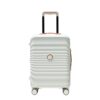20" Carry On Luggage Lightweight Suitcase Tsa Lock USB Port Luggage Wheel Lock Artificial Leather Top Handle Spinner Wheels - Creamy White - Image 6