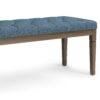 Waverly - Tufted Ottoman Bench - Denim Blue - Image 5