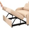 Versatile Pull Out Sofa Sleeper 3 In 1 With Wing Table & USB Charge Linen, Compact Design - Beige - Image 19