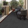 Plastic Interlocking Deck Tiles, (Set of 44), Patio Flooring Outdoor Waterproof All Weather Use For Garden Poolside Front / Back Yard - Light Gray - Image 7