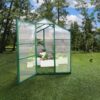 Newly Marketed Gain Height Windproof Aluminum Greenhouse 6 X 8 Ft Polycarbonate Greenhouse Raised Base And Anchor Aluminum Heavy Duty Walk - In Greenhouses For Outdoor Backyard In All Season - Green - Image 8
