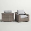 Patio Chair With Cushions (Set of 2) - Gray Mix - Image 4