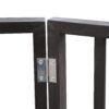 Pet Gate Dog Gate For Doorways, Stairs Or House Freestanding, Folding - Dark Brown - Image 4