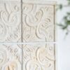 Distressed Wooden Square Wall Panels (Set of 4) - White - Image 5