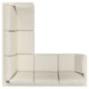 Ava - Mid Century Corner Sectional Sofa - Cream - Image 2