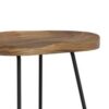 Amberly - Saddle Bar Stool (Set of 2) - Natural / Black - Image 2