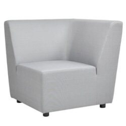 Cleo - Modular Upholstered Deep Seating Patio Corner Chair Axroma Olefin - Light Gray