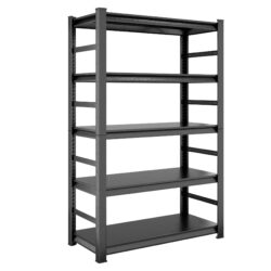 Storage Shelves 5 Tier Heavy Duty Metal Shelving Unit Adjustable Shelving Units And Storage Rack Kitchen Garage Shelf - Black