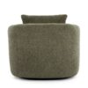 360° Swivel Chair, Chenille Upholstered Barrel Sofa Chair With Throw Pillow, For Living Room, Office - Green - Image 16