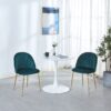 Tulip Table Mid-Century Dining Table For 2-4 People With Round MDF Table Top, Pedestal Dining Table, End Table Leisure Coffee Table - White - Image 7