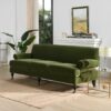 Alana Lawson - Three Cushion Tightback Sofa - Olive Green - Image 14