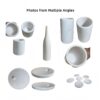 Luxury Natural Marble Dining Room Accessories Set, 10 Pieces, Elegant Natural Stone - White - Image 7