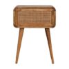 Mini Woven Nightstand - Oak - Image 9