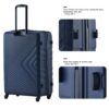 3 Piece Luggage Sets Lightweight Suitcase With Two Hooks, Spinner Wheels, Tsa Lock, (20/24/28) Navy - Image 26
