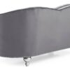 Charming Traditional Loveseat - Gray - Image 3