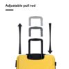 3 Piece Luggage Sets Lightweight Suitcase With Two Hooks, Spinner Wheels, Tsa Lock, (20/24/28) - Yellow - Image 7