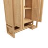 Elegant Bamboo Wall Mounted Bathroom Cabinet With Storage For Toiletries And Towels - Neutral - Image 13