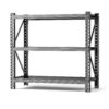3 Tier Industrial Shelving Rack, Heavy Duty Steel Shelving Unit Adjustable - Black - Image 7