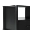 Transitional Solid Wood Spindle Nightstand - Black - Image 4