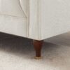 Evelyn - Mid-Century Modern Boucle Luxury Chesterfield Sofa - Ivory White / White - Image 8