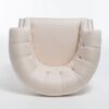 Celestialis - Upholstered Fabric Club Chair With Tub Design And Rolled Recessed Armrests - Beige - Image 8