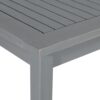 Contemporary Slat Top Acacia Wood Outdoor Dining Table - Gray Wash - Image 4
