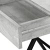 Accent Side Table, 1 Storage Drawer, Contemporary And Modern - Gray - Image 6
