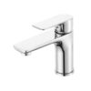 Single Handle Lavatory Basin Sink Faucet Brass Bathroom Faucet With Hot And Cold Water Control - Chrome - Image 2