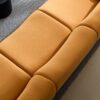 Sectional Sofa With Durable Fabric And High Density Sponge, Solid Wood Frame, 4 Seats - Orange - Image 11