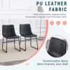 (Set of 4) Classic Chairs, A Stylish Seat Suitable For Modern Minimalist And Industrial Style Environments - Black - Image 9