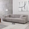 Modern 2291-G Sofa, Comfortable Cloud Sofa, Soft Plush Corduroy Interior With Square Armrests, Living Room Or Bedroom - Gray - Image 5