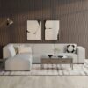 Rex - Left Sectional Sofa And Ottoman - Gray - Image 18