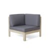Brava - X Back Corner Chair - Light Gray - Image 3