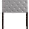 Twin Stylish Casual Headboard - Light Gray - Image 2
