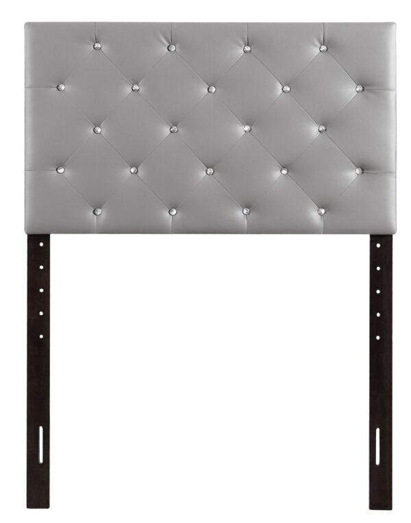 Twin Stylish Casual Headboard - Light Gray