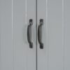 Stylish Bathroom Storage Cabinet With 2 Laundry Baskets - Gray - Image 22