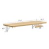 Laundry Room Folding Table Wall Mounted Folding Table, Fold Down Desk, Workbench, Addition To Garage & Shed - Burly Wood - Image 3