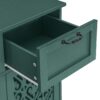 2 Door 2 Drawer Cabinet, American Furniture, Suitable For Bedroom, Living Room, Study - Dark Green - Image 21