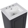 Modern Freestanding 20.3" Bathroom Vanity With Sink, Functional Drawer, Soft Closing Door - Black - Image 23