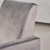 Bolt - Upholstered Recliner Chair With Stainless Steel Base - Gray / Chrome - Image 10