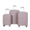 Hardshell Suitcase Double Spinner Wheels Pp Luggage Sets Lightweight Durable Suitcase With Tsa Lock, 3 Piece Set (20/24/28) - Griege - Image 14