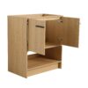 Modern Freestanding 30" Bathroom Vanity With Open Storage Compartment, Construction, Excluding Sink - Oak - Image 14