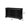 Louis Philippe - 4 Pieces Bedroom Set Twin Bed - Black - Image 6