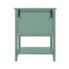 2 Drawer Side Table, American Style, End Table, Suitable For Bedroom, Living Room, Study - Light Green - Image 10