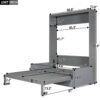 Queen Size Murphy Wall Bed With Cushion - Gray - Image 12