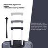 3 Piece Luggage Sets Lightweight Suitcase With Two Hooks, Spinner Wheels, (20/24/28) - Gray - Image 12